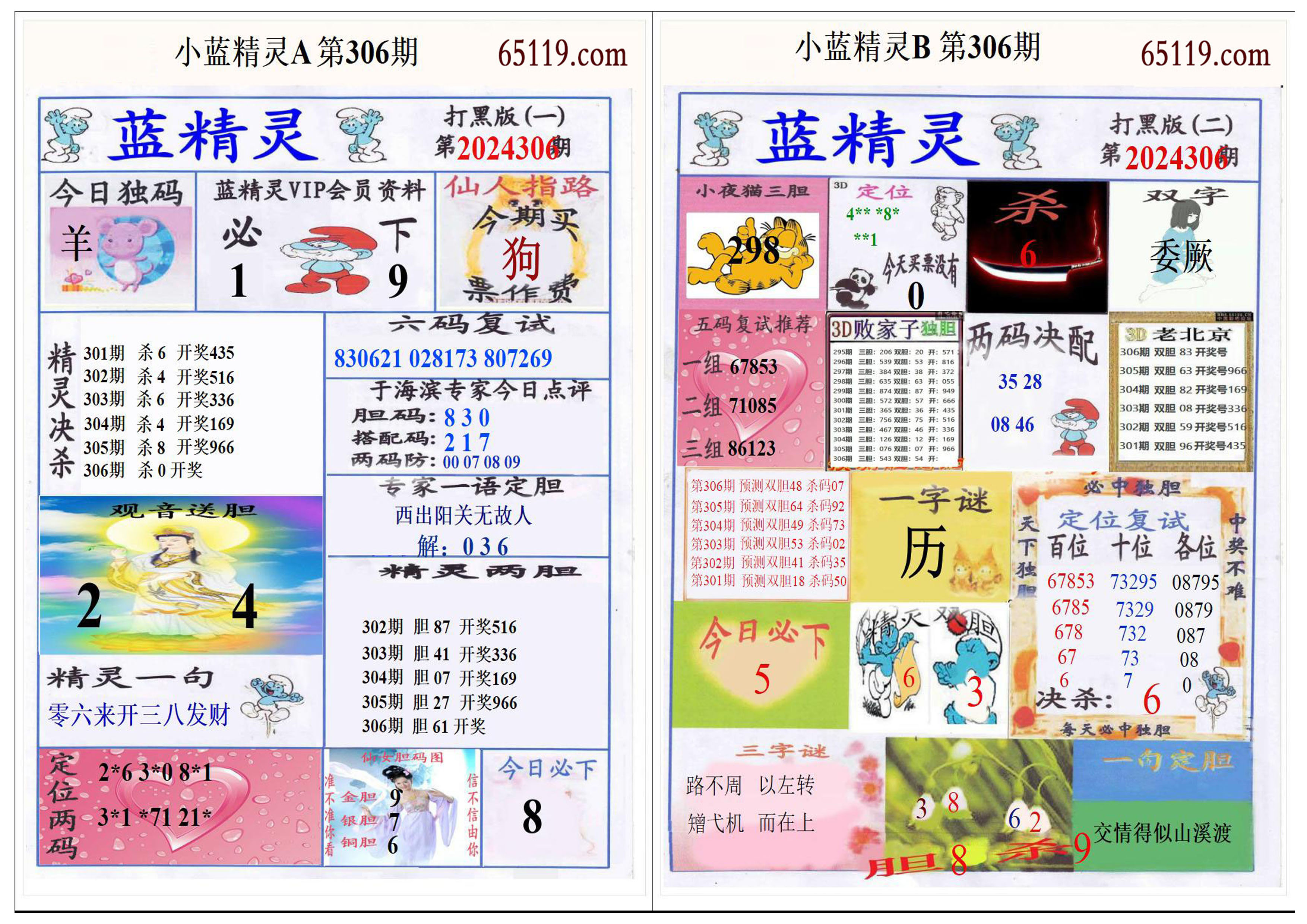福彩3D蓝精灵图库，今日的幸运之选
