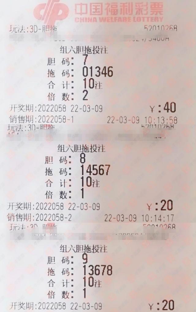 福彩3D207期晒票，梦想与幸运的碰撞福彩3d最新晒票238期